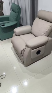 Sofá Reclinable Eléctrico de Cuero PU de Alta Calidad, Sillón Reclinable Individual <span class=keywords><strong>con</strong></span> Carga USB - Product Image 2