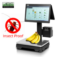 Báscula Electrónica POS Todo en Uno ABS ABS500 con Pantalla Táctil Capacitiva, Windows 10, Wi-Fi 6, Bluetooth 5.2, Negra, 1 Año de Garantía