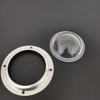 Lentille de verre Led Anti-éblouissement, 10 pièces, 120 degrés, 66mm