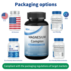 Cápsulas de Complejo de Magnesio que Cumplen con las Normas de EE. UU./UE, cGMP/Ley Alimentaria de la UE |   Proveedor de Marca Privada para Clientes Transfronterizos - Product Image 6