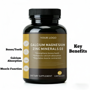 OEM/ODM Calcium Magnesium Zink D3 <span class=keywords><strong>Capsules</strong></span> - Aangepaste Private Label Supplement voor Volwassenen voor de Gezonde Botten, 60 <span class=keywords><strong>Capsules</strong></span>, 2 <span class=keywords><strong>Capsules</strong></span> per Portie - Product Image 3