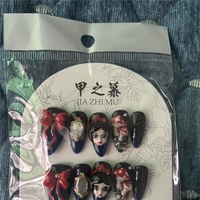 JIAZHIMU Ongles 3D Faits Main en Acrylique – Vente en Gros – Designs Tendance : Amande, Stiletto, Papillon, Carré