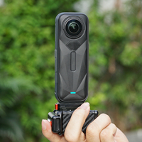Poignée magnétique à dégagement rapide pour caméras d'action avec télécommande sans fil 10M pour Insta360 X5 X4 Air, DJI Action 6 5 Pro, GoPro 13 12 11