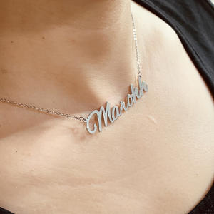 Collar con nombre de acero inoxidable personalizado, joyería de moda, proveedor mayorista - Product Image 3