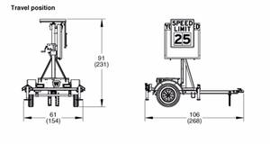Cina produttore per Vms solare segno di traffico a LED riflettente rimorchio segno di velocità limite - Product Image 3