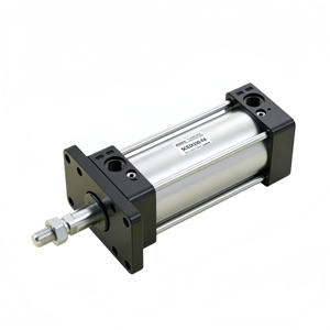 Cylindre standard SC avec plaque à bride, cylindres pneumatiques à double action, alésage 32 mm, course 25-1000 mm - Product Image 1