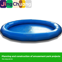 Piscine gonflable d'extérieur épaissie pour enfants, grand parc aquatique mobile, modèle gonflable commercial