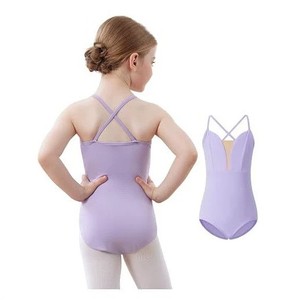 Justaucorps de danse rose pour filles, justaucorps de danse à bretelles réglables, extensible, une pièce, pour l'entraînement - Product Image 5