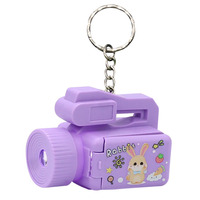 Pendentif de sac porte-clés de dessin animé pour enfants mini projecteur, pendentif de jouet cadeau créatif de dessin animé mignon, machine à saisir