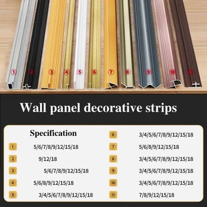 Bande décorative de luxe <span class=keywords><strong>en</strong></span> forme de <span class=keywords><strong>H</strong></span> Panneau mural moderne <span class=keywords><strong>en</strong></span> alliage d'aluminium pour l'intérieur de l'<span class=keywords><strong>h</strong></span>ôtel Panneau mural intérieur populaire décoratif - Product Image 3