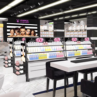 Rak Kabinet Display Kosmetik Ramah Lingkungan Modern untuk Toko Kecantikan