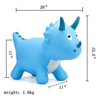 Trémie gonflable sautant pour animaux trémies de dinosaures jouets gonflables unisexes de moutons enfants jouent à la mer jouets gonflables