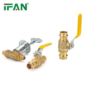IFAN haute qualité filetage connecter presse <span class=keywords><strong>raccord</strong></span> vanne de cuisinière à gaz flexibilité utilisation 1/2 "-1" pouce PEX presse vanne à gaz - Product Image 2