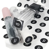 Prix d'usine, vente en gros, autocollant adhésif imperméable en PP personnalisé en rouleau pour les étiquettes d'emballage cosmétique, les soins de la peau et les parfums