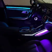 Molduras Interiores para BMW Serie 3 G20 G28 Cuatro Puertas, Luz Ambiental Estilo Cristal 2020-2026, Luces Decorativas