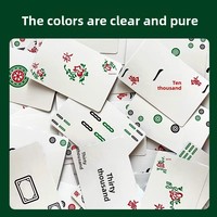 Cartes de jeu Mahjong Poker, imperméables, épaisses, durables, résistantes aux plis, en papier fabriqué en Chine, emballage en carton, pour la maison, les voyages, l'extérieur