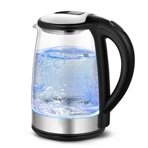 2L Hot Water Quick Boiling LED Electric Glass Kettle