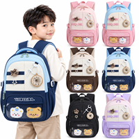 Sac à dos scolaire ergonomique, imperméable, mignon, respirant, avec bretelles rembourrées réglables pour enfants