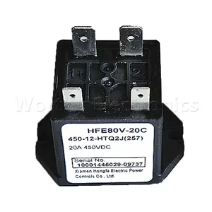 מרכיב אלקטרוני חדש ממסר אנרגיה 12v/24v/48vdc 20a מטבל HFE80V-20C/450-12-htq2j מודול ממסר