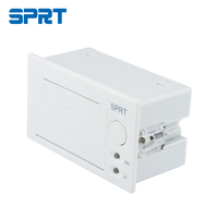 Printer POS Panel Mikro 58mm 9V, Printer Tiket Kecil Terintegrasi dengan Antarmuka USB/RS232, Pemotong Otomatis, Tersedia Stok