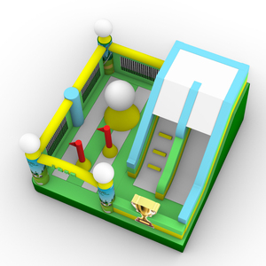 Château Gonflable Interactif Commercial pour Enfants, Idéal pour Événements Extérieurs, Fêtes, en PVC, avec Toboggan - Product Image 2