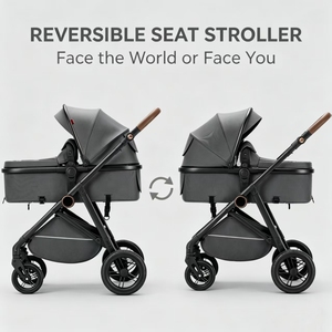 Système de poussette légère avec logo personnalisé, cadre en acier durable, pliable, facile à manier pour les voyages avec bébé - Product Image 3