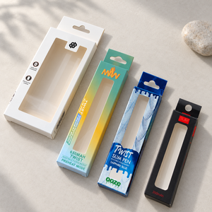 กล่องกระดาษการ์ดสีขาวพิมพ์ลายตามสั่ง พร้อมหูแขวนและหน้าต่าง PVC ใส กล่องบรรจุภัณฑ์แบบพับได้สำหรับจัดแสดงสินค้าปลีก ผู้ผลิตโดยตรง - Product Image 3