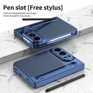 Funda de Cuero Resistente a Impactos con Protector de Pantalla de Vidrio y <span class=keywords><strong>S</strong></span> Pen para <span class=keywords><strong>iPhone</strong></span> Ultra 18 Duo con Cubierta de Protección de Bisagra - Product Image 5