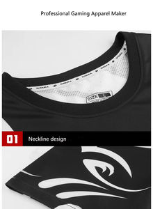 เสื้อเจอร์ซีย์พิมพ์ลายซับลิเมชัน DIY สีดำชุดกีฬาชุดกีฬาชุดกีฬาชุดกีฬาชุดกีฬาโลโก้ต่อสู้คลับ - Product Image 5