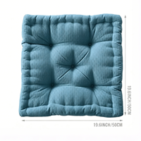 Grands coussins d'assise épais en chenille pour la méditation, le yoga, le salon, les bancs, les chaises et les cheminées