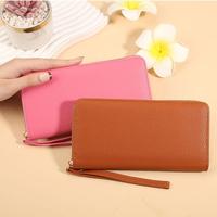 2025 Vintage Luxus karte Geld halter Damen lange Leder Frau Brieftasche Dot Designer Hersteller modisch für Frauen Geldbörse