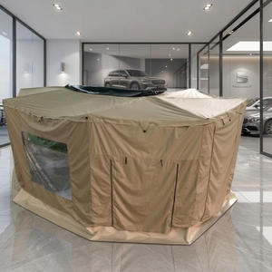 Auvent latéral large <span class=keywords><strong>pour</strong></span> SUV, <span class=keywords><strong>tente</strong></span> <span class=keywords><strong>de</strong></span> <span class=keywords><strong>voiture</strong></span> à 270 degrés, <span class=keywords><strong>toile</strong></span> double couche, quatre saisons, une chambre, ouverture rapide, camping en plein air - Product Image 4
