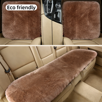 Coussin de siège de voiture en peau de mouton douillette et moelleuse, chaud, résistant au froid, confortable, accessoires intérieurs pour véhicule