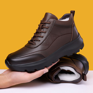 Zapatos Casuales Retro de Cuero Genuino para Hombre, Otoño 2026, Transpirables, Ligeros, con Suela Suave y Aumento de Altura, Zapatos de Negocios - Product Image 2
