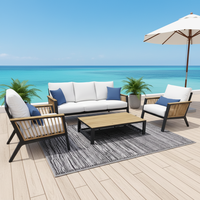 Modernes Design Terrassen möbel Set Garten tisch Stuhl mit Sofa für Home Hotel Warehouse oder Eingang für Wohnzimmer