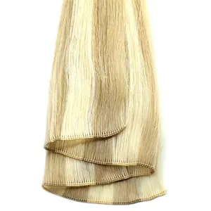 Factory wholesale Price Hot Selling light color human hair hand knotted hand tied weft extensions