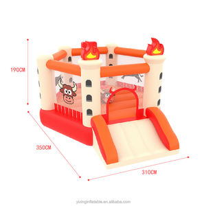 Maison de <span class=keywords><strong>rebond</strong></span>, chaise berçante gonflable avec ventilateur <span class=keywords><strong>et</strong></span> panier de basket-ball coulissant, château de saut d'arrière-cour, matériau super épais - Product Image 2