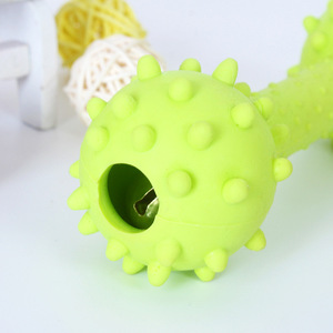 TPR Dog Chew Toy <b>Dumbbell</b> 80g 14cm Durable Dental Cleaning Pet Supplies - Product Image 3