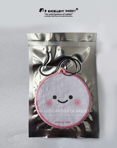 Ambientadores de Coche con Aroma a Planta, Color Rosa, con Diseño de Cara Sonriente, 18% de Aceites Esenciales, Eliminación de Olores de Larga Duración, Seguros <span class=keywords><strong>para</strong></span> Niños y Mascotas, Compatibles con OEM y ODM - Product Image 5