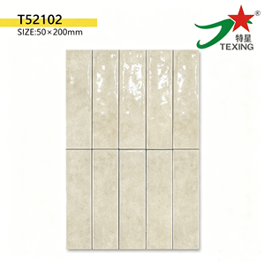 Carrelage artistique fait main série <span class=keywords><strong>Paris</strong></span> 50*200 MM, glaçure brillante haute transparence - Product Image 1