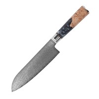 Ensemble de couteaux japonais Damas VG-10, lames en acier 67 couches, manche en résine, couteaux de cuisine avec boîte cadeau, collection Chef