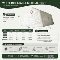 Tente gonflable OEM/ODM robuste pour secours médicaux d'urgence en extérieur et station de secours sur le terrain