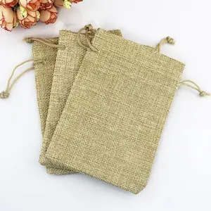 Natural Material Jute Candy Package Dust Bag