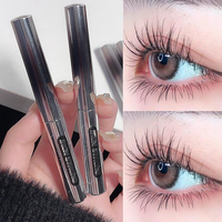 Cappuvini Waterproof Slim Curly & Fine 3D Fiber-Allongement des cils sans cruauté Longue durée Séchage rapide Ne tache pas
