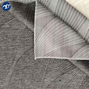 Vente directe des fabricants, tissu de matelas <span class=keywords><strong>gris</strong></span> simple 100% polyester, anti-rétrécissement, tissu de literie tricoté - Product Image 5