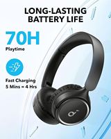 Audífonos Inalámbricos Anker Soundcore H30i A3012, Diseño Plegable, Bajos Puros, 70 Horas de Reproducción, Ligeros y Cómodos