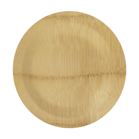 Assiette de service en bambou écologique de style américain pour fruits et aliments, vente en gros