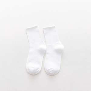 <span class=keywords><strong>Bas</strong></span> tube en coton pour hommes automne hiver déodorant absorbant la sueur chaussettes en coton respirant couleur unie noir blanc chaussette - Product Image 2