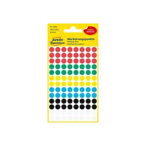 เอเวอรี่ zweckform etiketten 3090 markierungspunkt Ø8mm sortierert 416 stück - Product Image 1