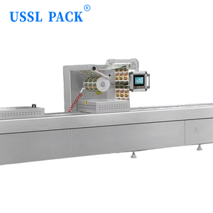 เครื่องสูญญากาศแบบฟิล์มยืดได้อย่างต่อเนื่องสำหรับอาหารพลาสติกชีสเนื้อมื้ออาหาร DRZ-420อัตโนมัติแบบเทอร์โมฟอร์มมิ่งอาหาร - Product Image 3